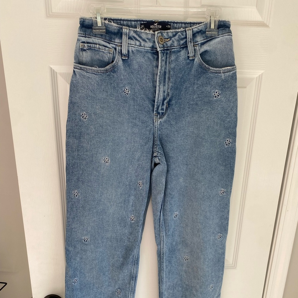 Hollister Ulta High Rise Dad Floral Jean - Size 28